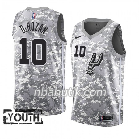 NBA Børn Trøje San Antonio Spurs DeMar DeRozan 10 2018-19 Nike Grå Swingman